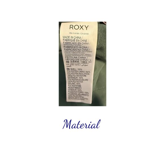 Roxy Snow Bib Pants Adjustable Straps Waterproof Fabric Insulated Green W S NWT - Picture 8 of 13